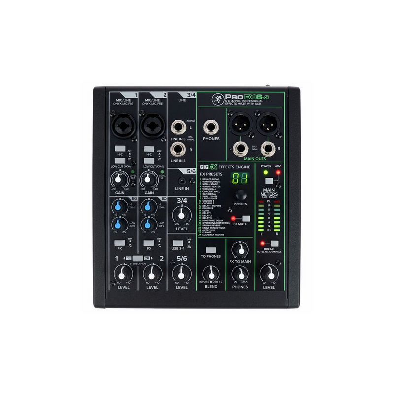 MACKIE PRO FX6 V3 MIXER ANALOGICO CON DSP