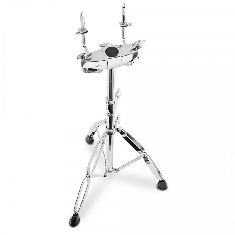 TS700 STAND DOPPIO DA TERRA PER TOM FINITURA CROMATA