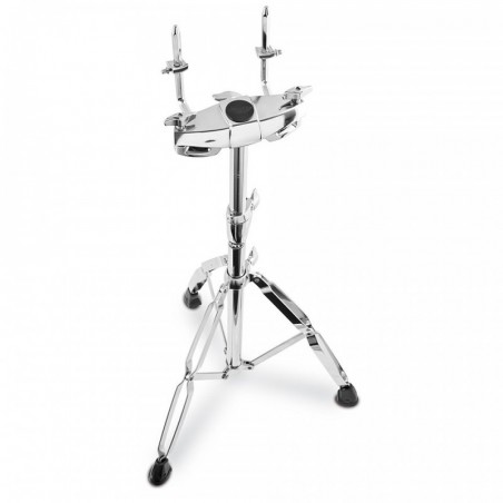 TS700 STAND DOPPIO DA TERRA PER TOM FINITURA CROMATA