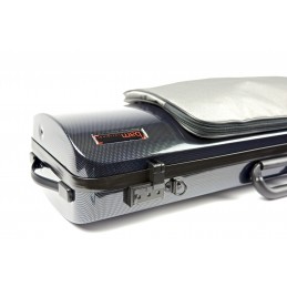 BAM 2011XLC CUSTODIA HIGHTECH" OBLONG PER VIOLINO CON POCKET - BLACK CARBON"