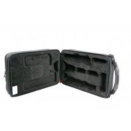BAM 3027SBN CUSTODIA TREKKING" PER  2 CLARINETTI (SIB LA) - SISTEMA TEDESCO - BLACK"