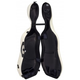 BAM SUP1005XLWN CUSTODIA HIGHTECH" SUPREME ICE IN POLICARBONATO PER VIOLONCELLO - WHITE - BLACK VERSION"