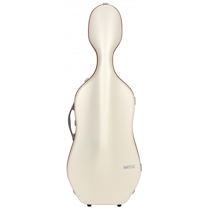 BAM SUP1005XLWO CUSTODIA HIGHTECH" SUPREME ICE IN POLICARBONATO PER VIOLONCELLO - WHITE - ORANGE VERSION"