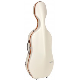 BAM SUP1005XLWO CUSTODIA HIGHTECH" SUPREME ICE IN POLICARBONATO PER VIOLONCELLO - WHITE - ORANGE VERSION"