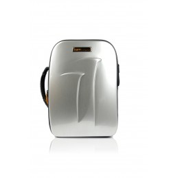 BAM TREK3028SA CUSTODIA NEW TREKKING" PER  2 CLARINETTI SIB E LA  - BRUSHED ALUMINIUM"