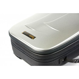 BAM TREK3028SA CUSTODIA NEW TREKKING" PER  2 CLARINETTI SIB E LA  - BRUSHED ALUMINIUM"