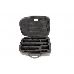 BAM TREK3028SC CUSTODIA NEW TREKKING" PER  2 CLARINETTI SIB E LA  - BLACK CARBON"