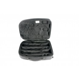 BAM TREK3028SSC CUSTODIA NEW TREKKING" PER  2 CLARINETTI SIB E LA  - SILVER CARBON"