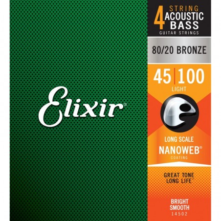 ELIXIR 14502 ACOUSTIC BASS 45/100 BRONZE NANOWEB