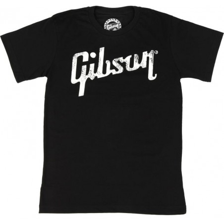 GIBSON T-SHIRT LOGO GIBSON BLACK - LARGE