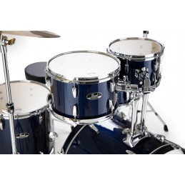 PEARL batteria ROADSHOW 5pz cassa 20" completa di hardware e piatti colore Royal Blue Metallic 743