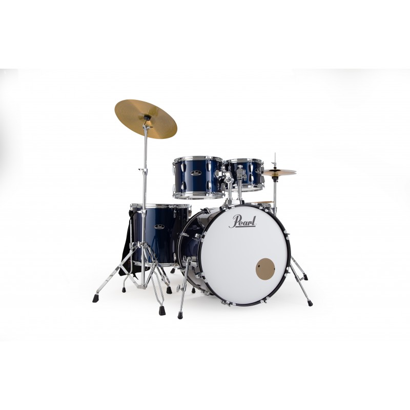 PEARL BATTERIA ROADSHOW 5pz cassa 18" + hardware e piatti SABIAN colore ROYAL BLUE METALLIC 743