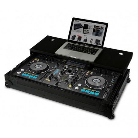 UDG U91015BL3 - FC PIONEER XDJ-RX2 BLACK MK3 PLUS (LAPTOP SHELF + WHEELS)