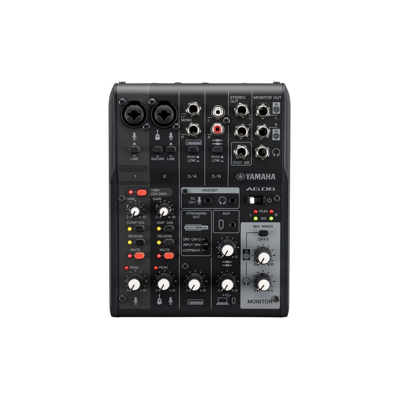 YAMAHA AG06MK2 BLACK INTERFACCIA AUDIO E MIXER