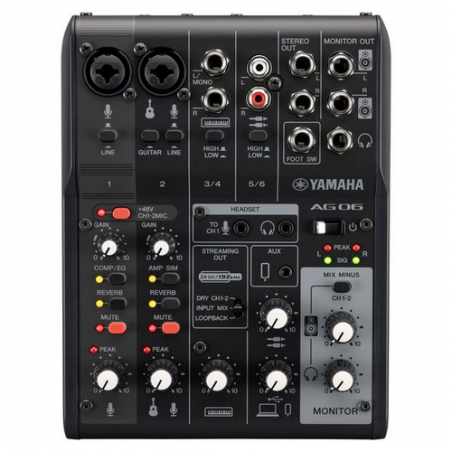YAMAHA AG06 MK2 INTERFACCIA AUDIO&MIXER - USB - BLACK