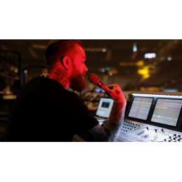 Microfono dinamico per uso live con switch on/off