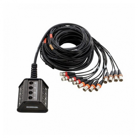 CORDIAL CYB C 8/4-15 MULTICORE XLR 8in - 4 out - 15m