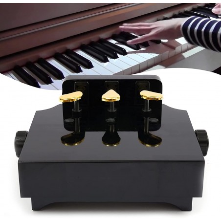 ESTENSORE DI PEDALI PER PIANOFORTE - 3 PEDALI - ABS -NERO