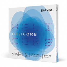 SET DI CORDE D'ADDARIO HELICORE PER VIOLONCELLO, SCALA 3/4, TENSIONE MEDIA