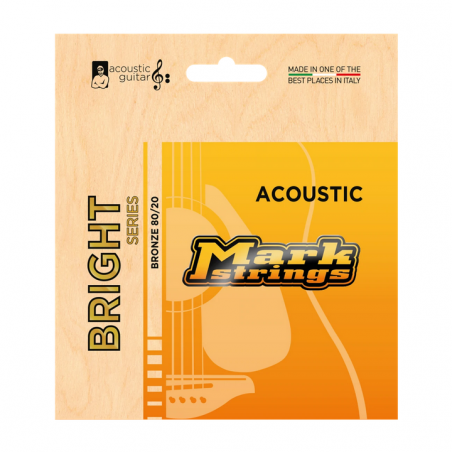 MARKSTRINGS BRIGHT SERIES BRONZE 80/20 ACOUSTIC 011/052