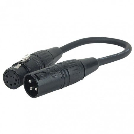 DAP FLA37 CAVO XLR-M 3P TO XLR-F 5P 25CM
