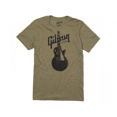 GIBSON GA-SC-LPBSXL T-SHIRT LES PAUL OLIVE - XL