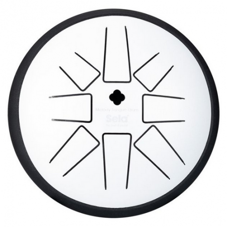 SELA SE-372 MELODY TONGUE DRUM 10" - C MAJOR WHITE