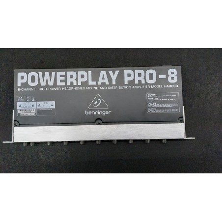 BEHRINGER HA-8000 POWER PLAY PRO AMPLIFICATORE CUFFIE 8ch
