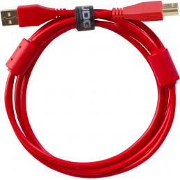U95001RD  - ULTIMATE AUDIO CABLE USB 2.0 A-B RED STRAIGHT 1M