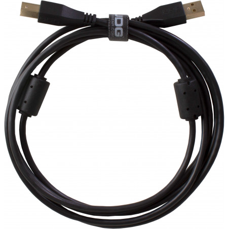 U95001BL - ULTIMATE AUDIO CABLE USB 2.0 A-B BLACK STRAIGHT  1M