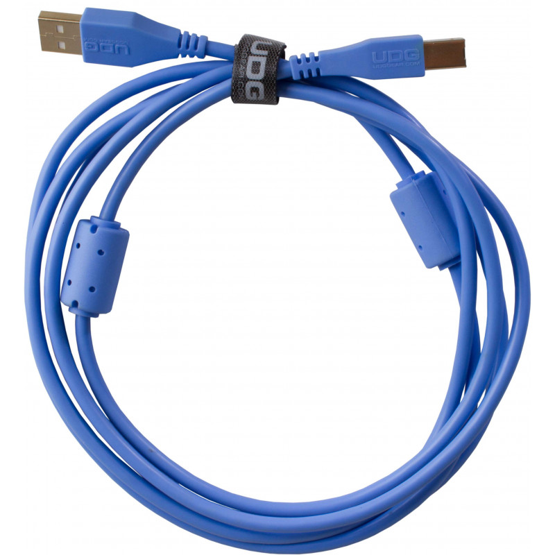 U95002LB - ULTIMATE AUDIO CABLE USB 2.0 A-B BLUE STRAIGHT 2M