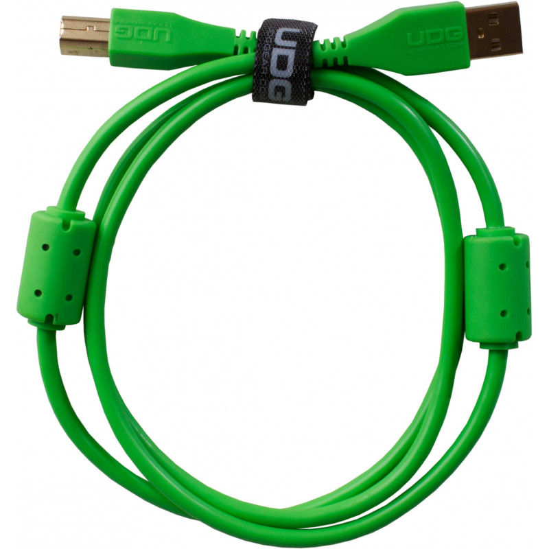 U95002GR - ULTIMATE AUDIO CABLE USB 2.0 A-B GREEN STRAIGHT 2M