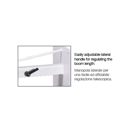 ARAKNO WALL – Supporto da parete per videoproiettore telescopico, bianco