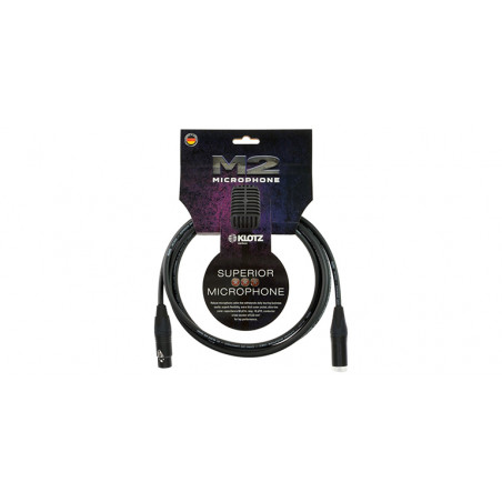 KLOTZ M2FM1 CAVO MICROFNO XLR M/F NEUTRIK BLACK - 3m