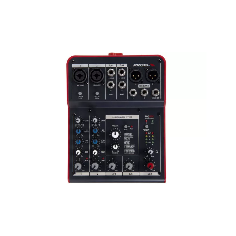 PROEL MQ6FX MIXER ANALOGICO 6 CH DSP