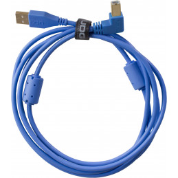 U95004LB - ULTIMATE AUDIO CABLE USB 2.0 A-B BLUE ANGLED 1M