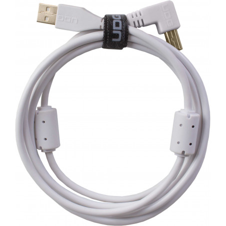 U95004WH - ULTIMATE AUDIO CABLE USB 2.0 A-B WHITE ANGLED 1M