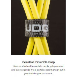 U95006YL - ULTIMATE AUDIO CABLE  USB 2.0 A-B YELLOW ANGLED 3M