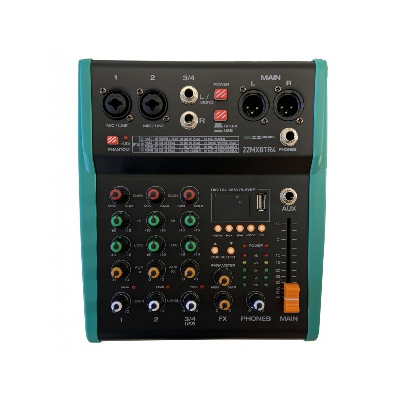 ZZIPP MXBTR4 MIXER ANALOGICO  DSO USB