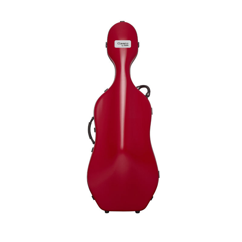 BAM 1001SWRG CUSTODIA CLASSIC" PER VIOLONCELLO - CON RUOTE  - POMEGRANATE RED"