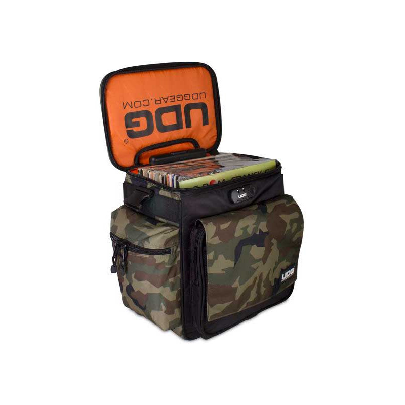 U9981BC/OR - ULTIMATE SLINGBAG TROLLEY DELUXE BLACK CAMO, ORANGE INSIDE